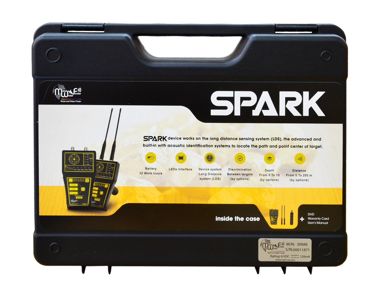 MWF SPARK Long Range Metal Detector