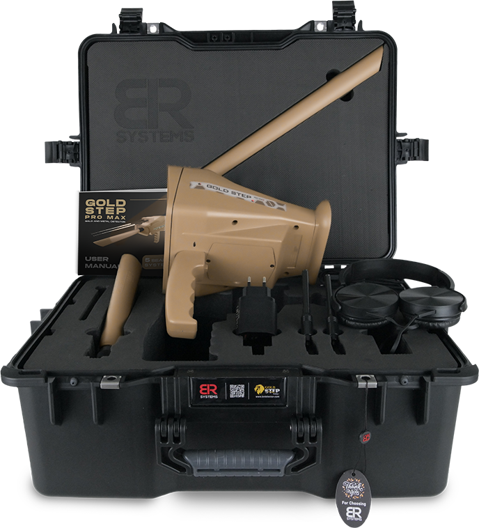 BR SYSTEMS Gold Step Pro Max Gold and Metal Detector