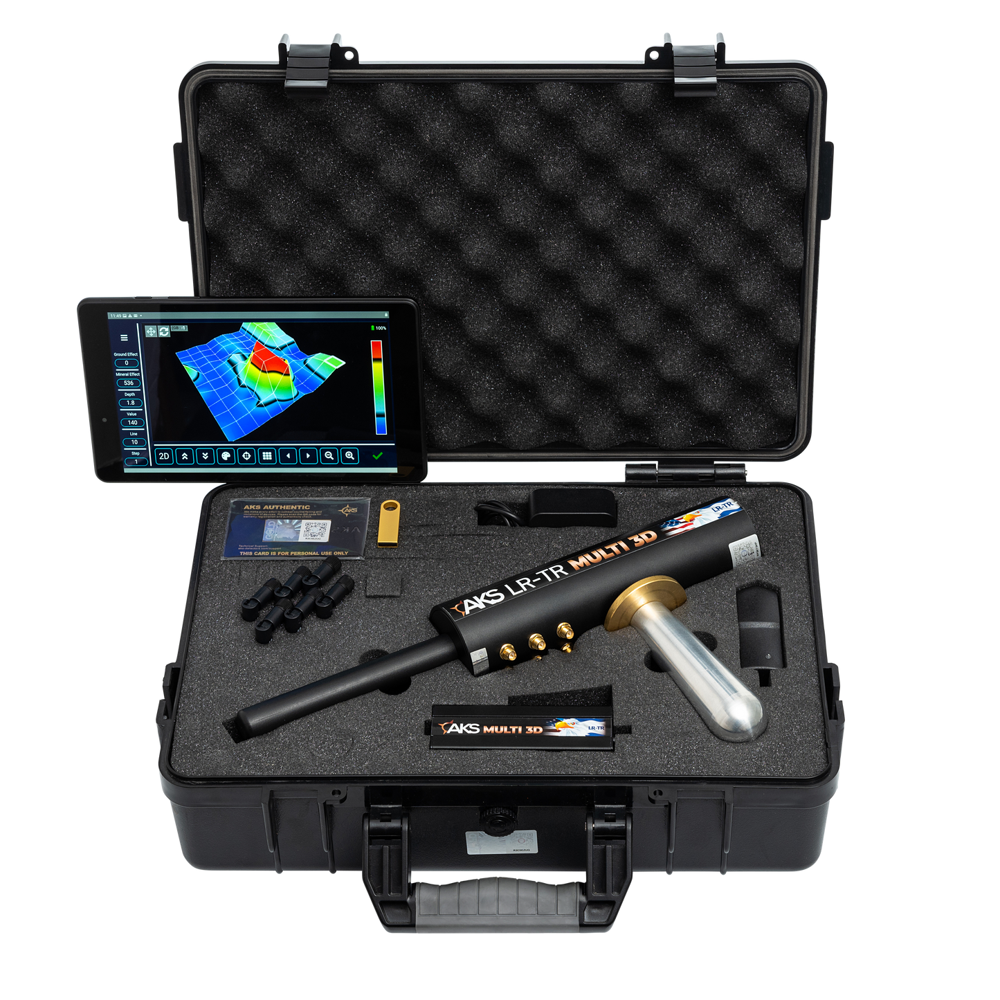 REAL GOLD AKS Multi GFIS 3D Basic Kit Long Range Metal Detector