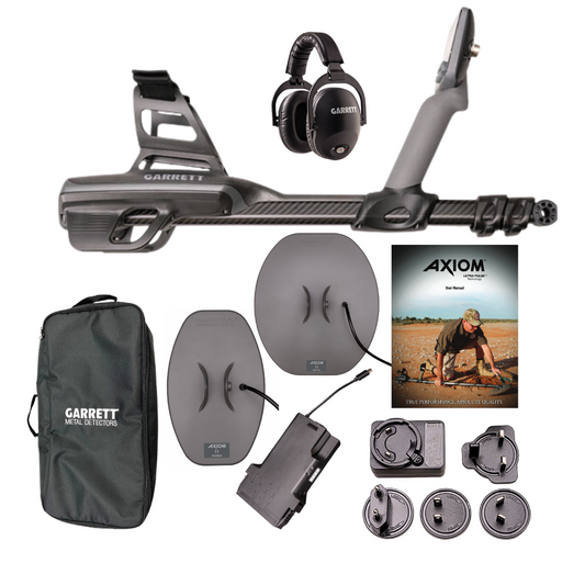Garrett Axiom Waterproof Metal Detector with 13″x11″ DD Search Coil