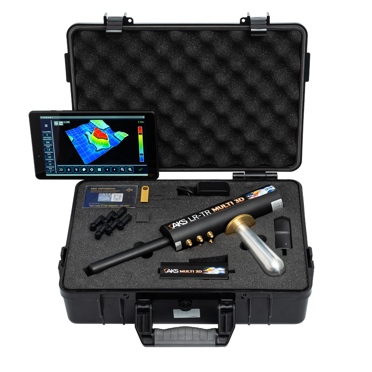 REAL GOLD AKS Multi GFIS 3D Full Set Long Range Metal Detector REAL GOLD AKS Multi GFIS 3D Full Set Long Range Metal Detector