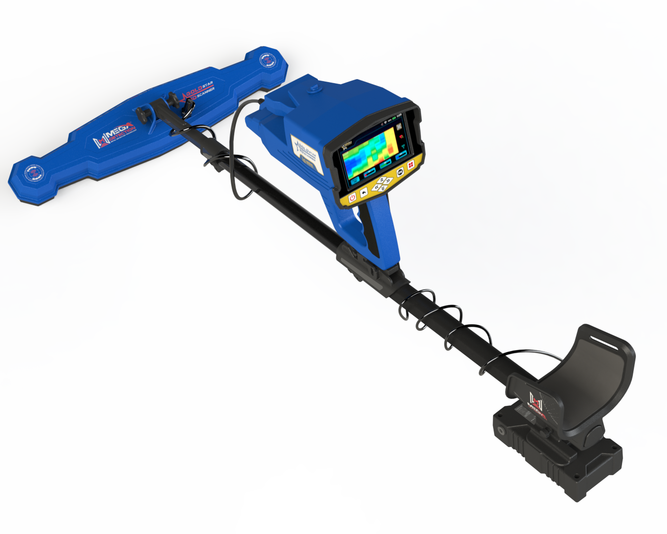 Mega Detection Gold Star 3D Scanner Metal Detector Plus Version + Android Tablet