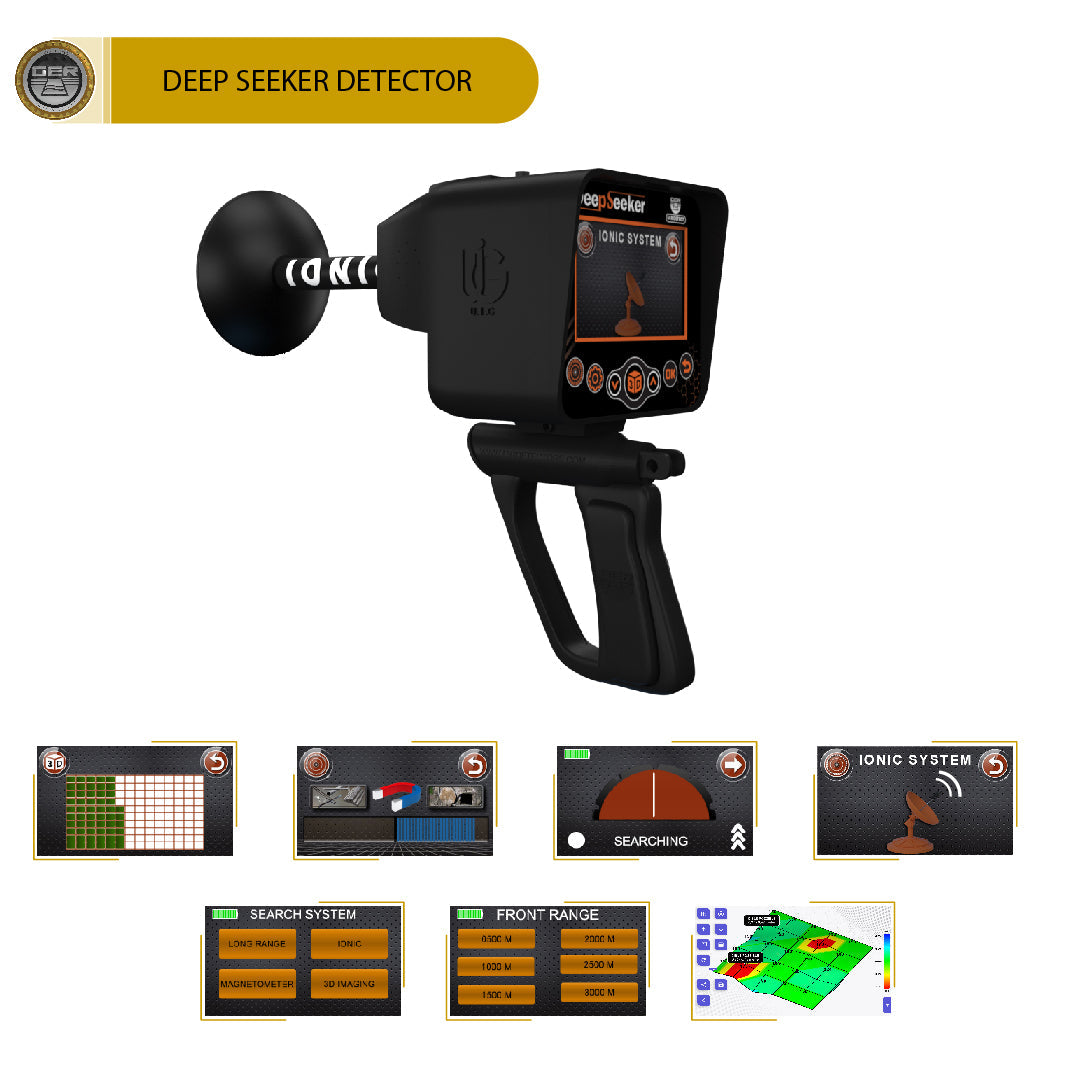 GER Detect Deep Seeker Long Range Metal Detector - Five Search Systems