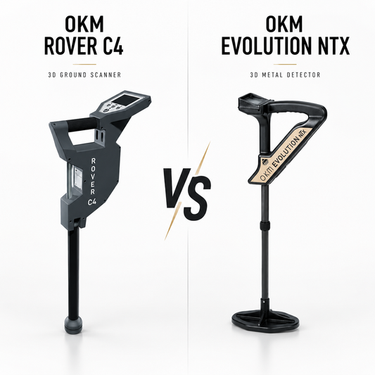 OKM Rover C4 vs OKM Evolution NTX Comparison: Which 3D Metal Detector Should You Buy in 2026?