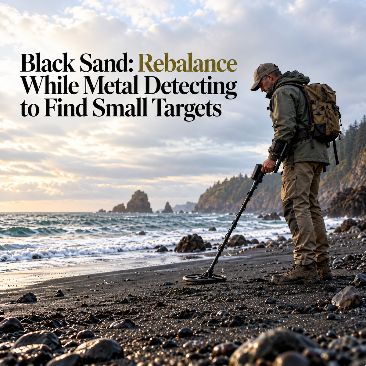 Black Sand: Rebalance While Metal Detecting to Find Small Targets