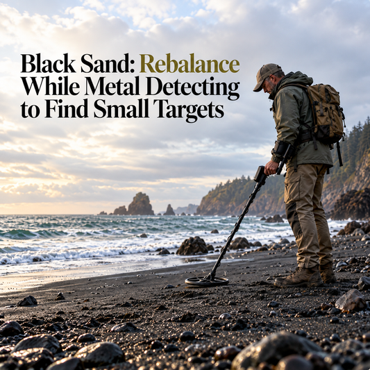 Black Sand: Rebalance While Metal Detecting to Find Small Targets