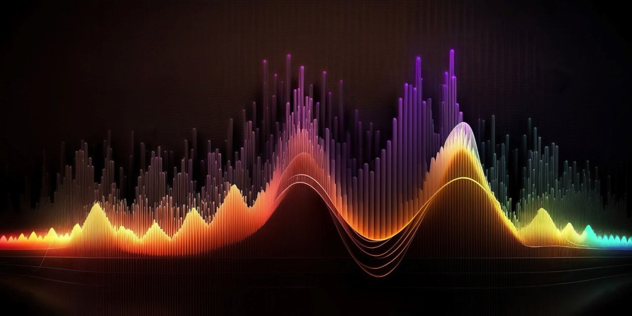 frequency waves in different colors