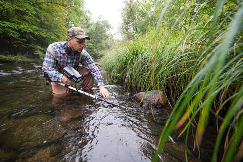 Fisher Labs 1280X Aquanaut Metal Detector with 8" Search Coil