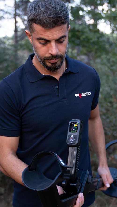 GROUNDTECH GR-4 Plus Deep Seeking 3D Metal Detector - Dual Sensor