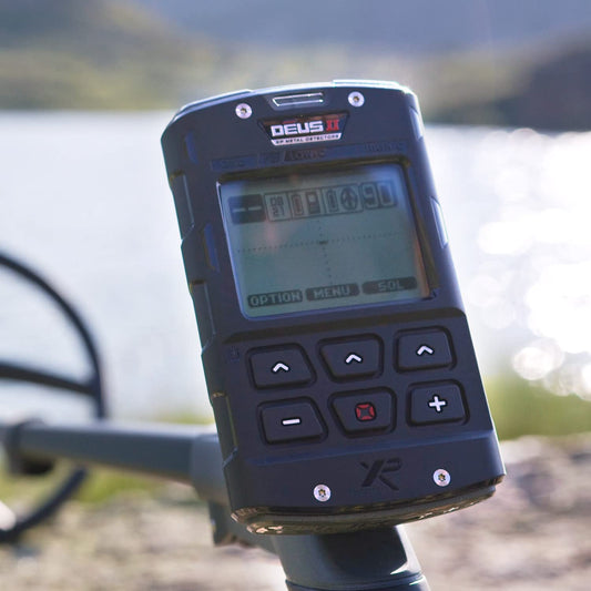 XP Deus II Full Metal Detector with 11" FMF Search Coil + Remote Control and WS6 Headphones