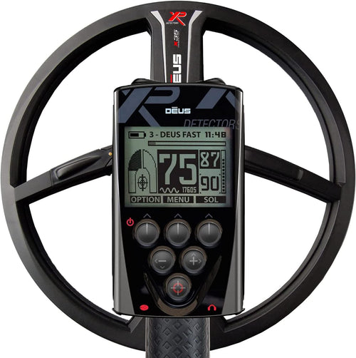 XP Deus Full Metal Detector with 11" Search Coil, Remote Control and WS5 Headphones
