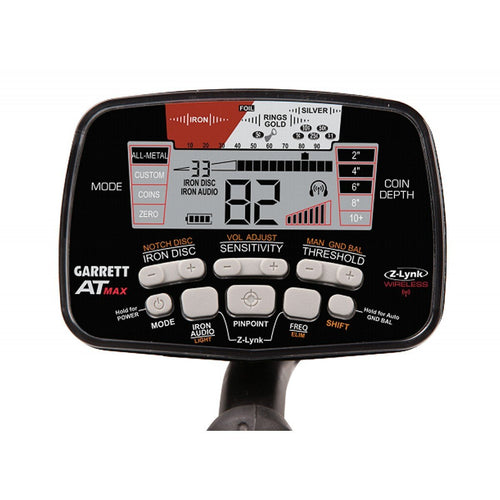 Garrett AT Max Waterproof Metal Detector with 8.5"x11" DD Search Coil