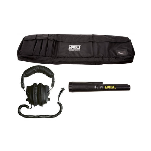 GARRETT AT CSI Metal Detector with DD PROformance 5x8" Search Coil, Deluxe Headphones, Travel Case & CSI Pro-Pointer