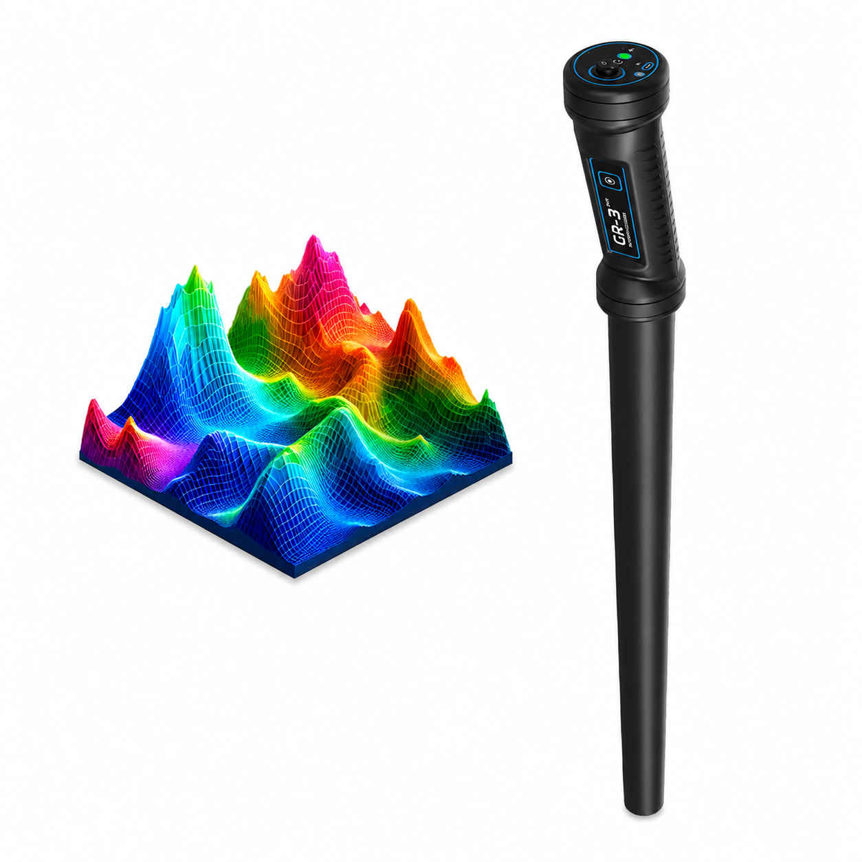 GROUNDTECH GR3 Plus Deep Seeking 3D Metal Detector - Dual Sensor