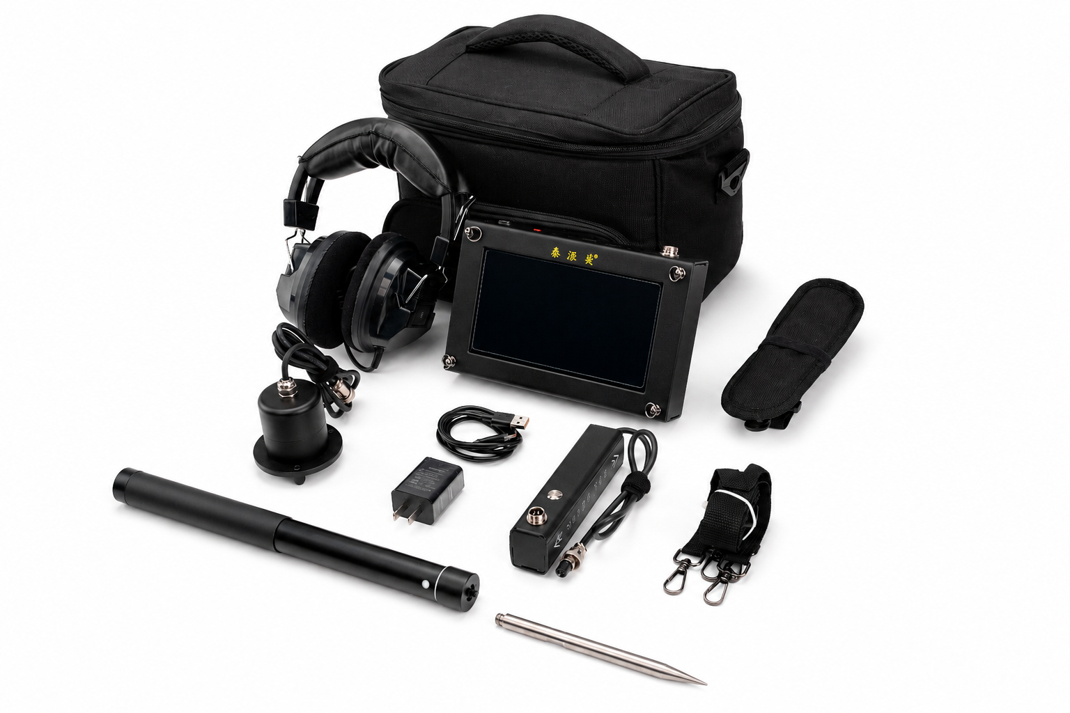 PQWT TYM-5A Pipeline Leakage Plumbing Tools Acoustic Device Underground Walls Pipe Water Leak Detector