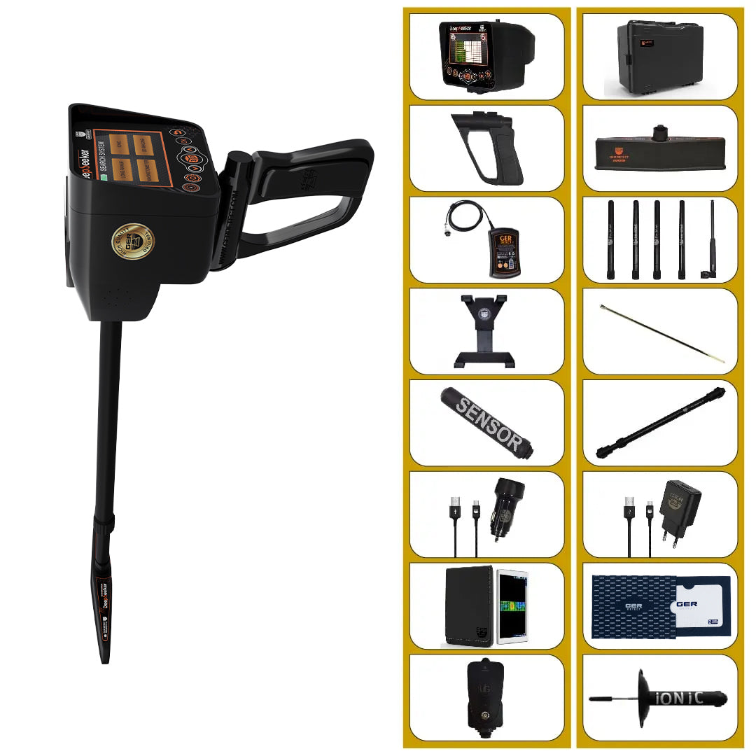 GER Detect Deep Seeker Long Range Metal Detector - Five Search Systems
