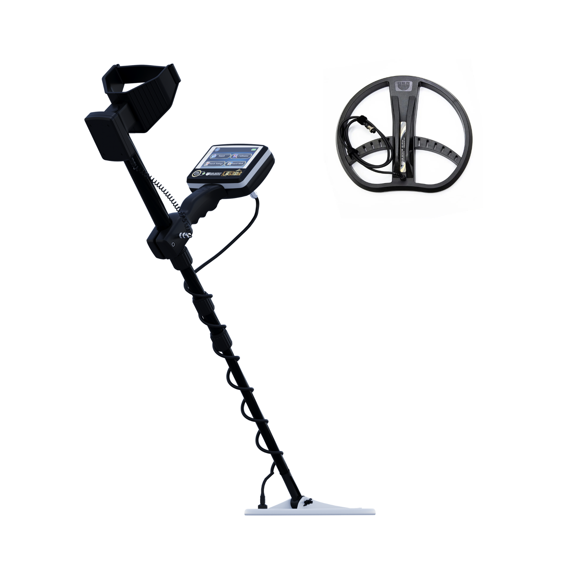 GER Detect UIG Gold Digger Metal Detector with 18" Search Coil