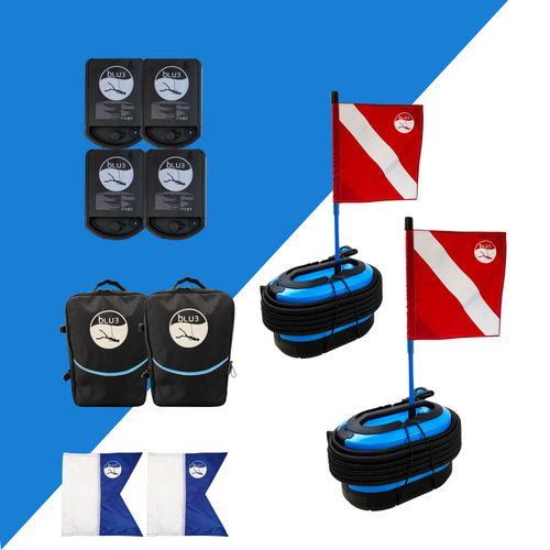 BLU3 Duo Nomad Dive System Pro with Backpack - 2 Batteries
