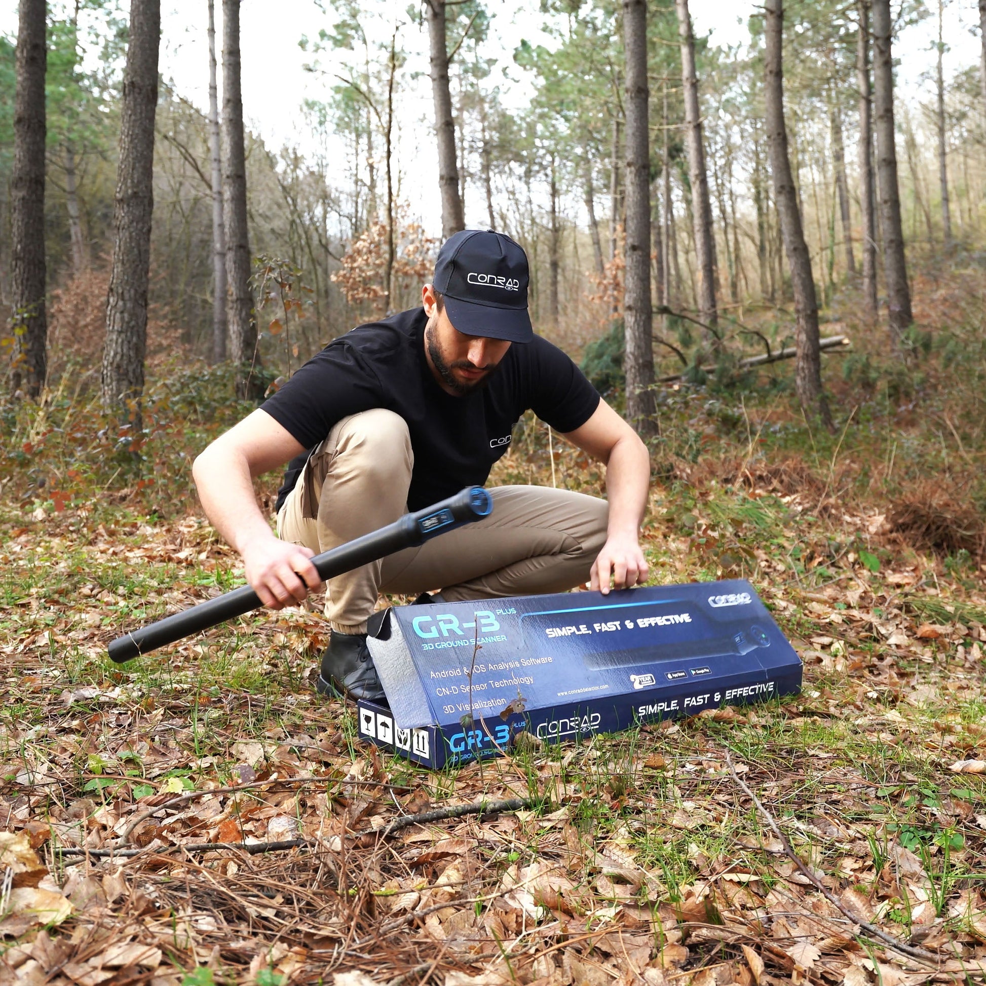 GROUNDTECH GR3 Plus Deep Seeking 3D Metal Detector - Dual Sensor
