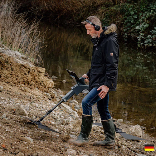 OKM Gepard GPR 3D Metal Detector With Triangular Antenna and Android Tablet