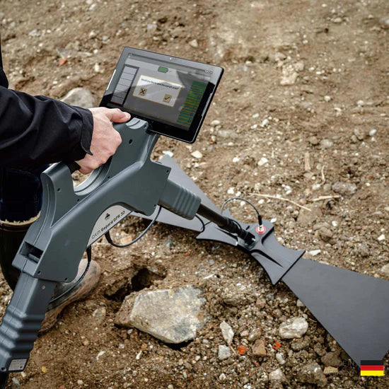 OKM Gepard GPR 3D Metal Detector With Triangular Antenna and Android Tablet