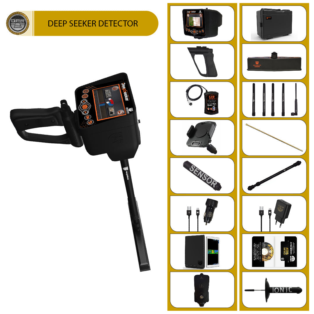 GER Detect Deep Seeker Long Range Metal Detector - Five Search Systems