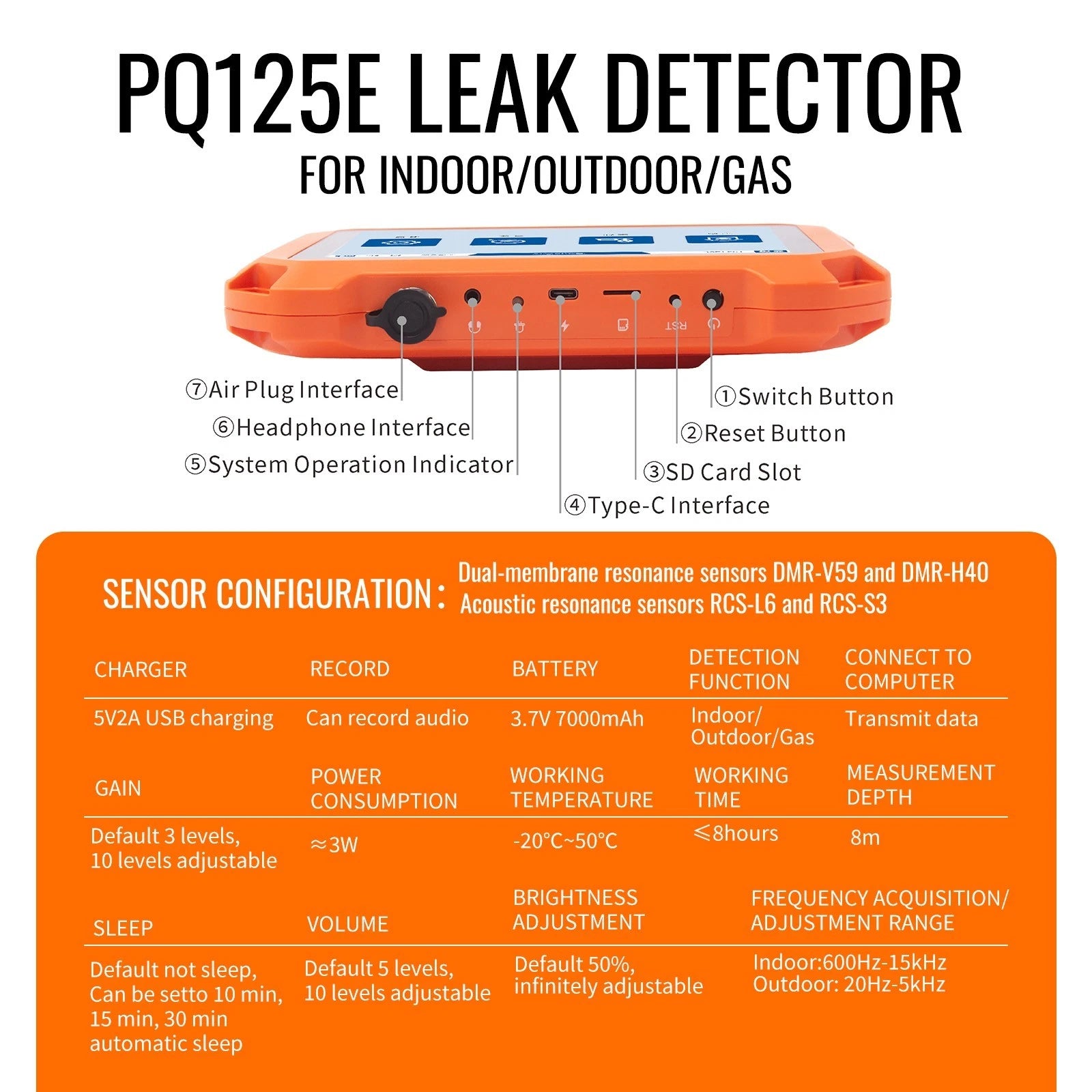 PQWT-125E Pipeline Leak Detector
