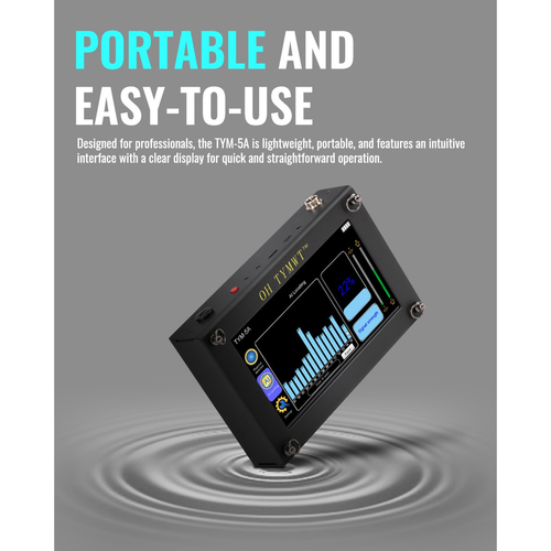 PQWT TYM-5A Pipeline Leakage Plumbing Tools Acoustic Device Underground Walls Pipe Water Leak Detector